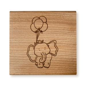 Stempel Olifantje met ballonnen