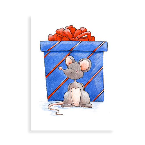 Muisje met cadeautje