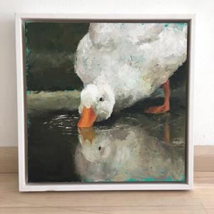 Foto schilderij eend